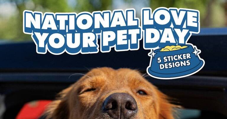 Free National Love Your Pet Sticker At Dutch Bros On February 20, 2025 – Topsave